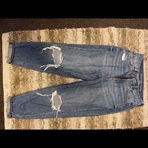 Size 4, Wide leg dark wash American Eagle jeans